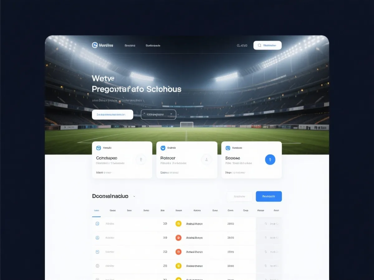 世界杯官方入口与赛程浏览示意图